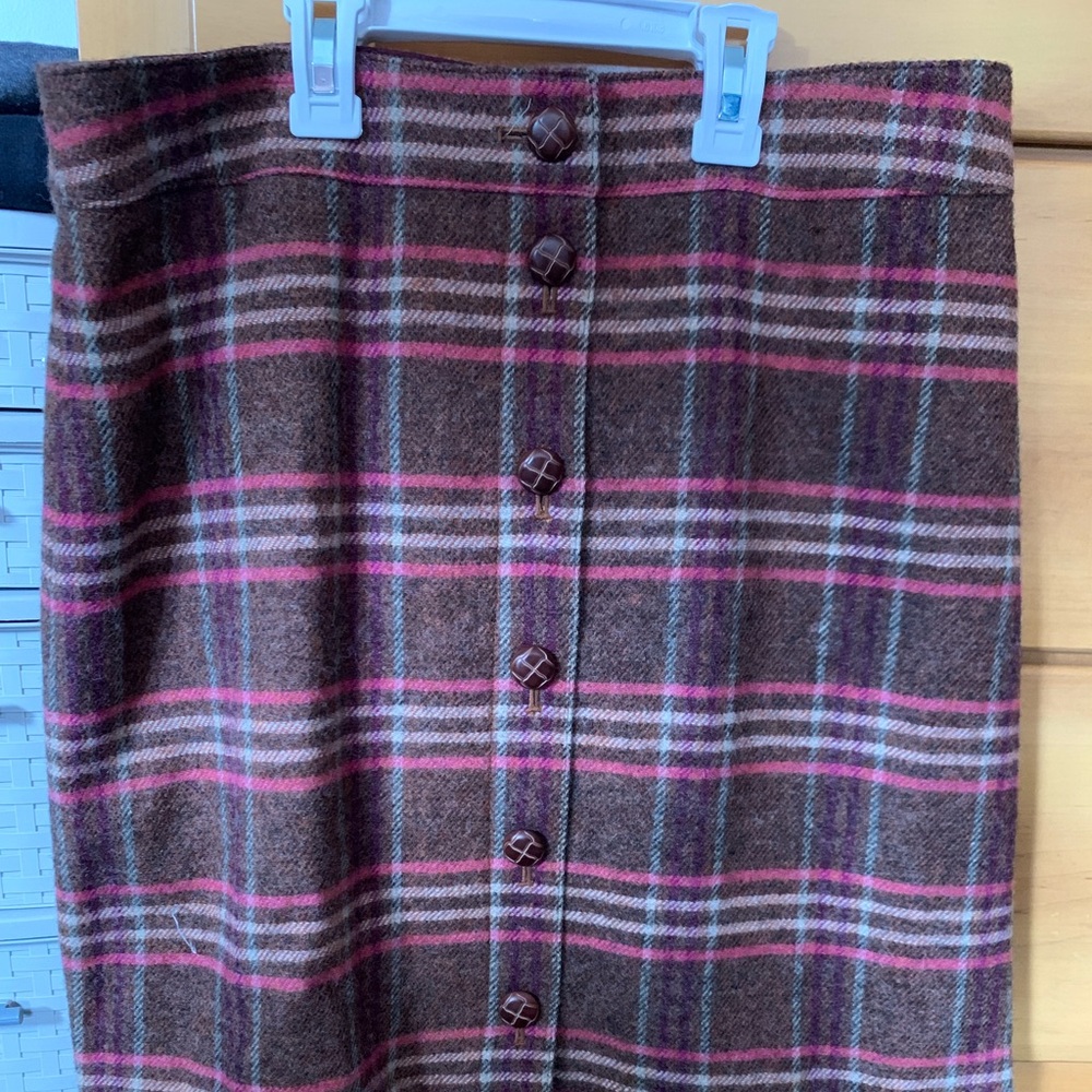 Talbots wool blend A line skirt